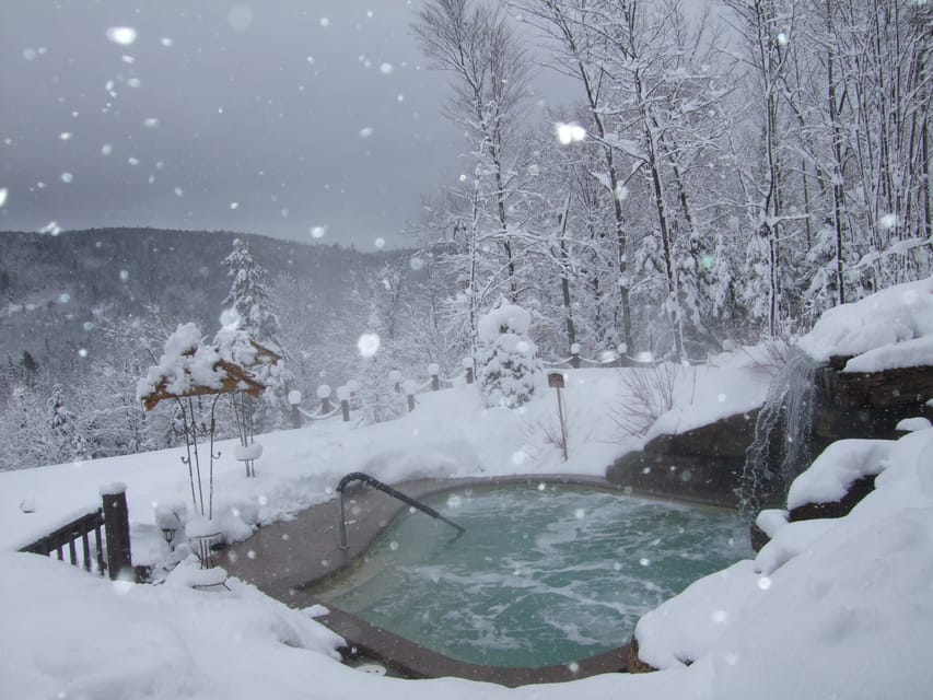 From Montreal: Natur'Eau Spa Day Trip with Admission Ticket - Six hours at Natur’Eau Spa & Chalets