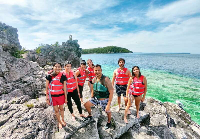 From Toronto: Bruce Peninsula Guided Hiking Day Trip - The waterfall and the shoreline offer different rewards