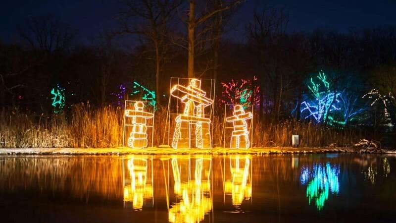 From Toronto: Winter Festival of Lights Niagara Falls Tour - The Winter Festival of Lights after sunset