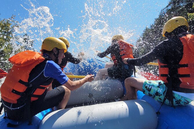 Full day rafting on the Ottawa River - A riverside meal between rafting runs