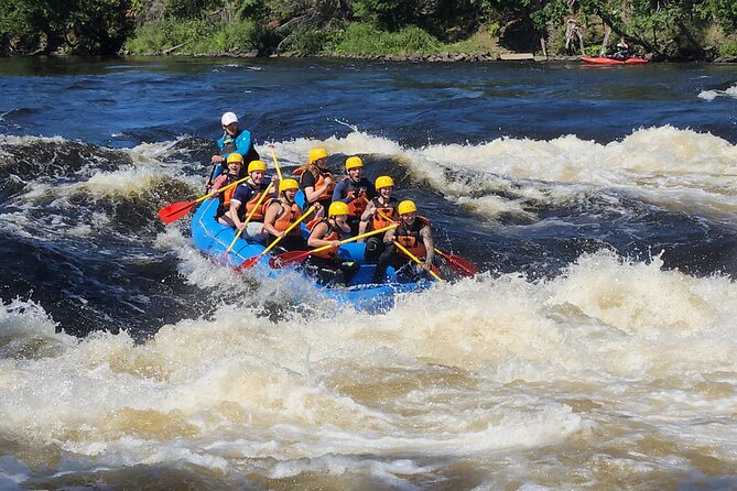 Full day rafting on the Ottawa River - Finishing with a drink, BBQ, and video