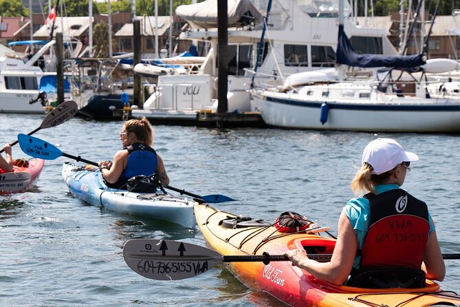 Granville Island Vancouver Kayak Tour with Coffee & Snacks (3hrs) - Downtown from a kayak