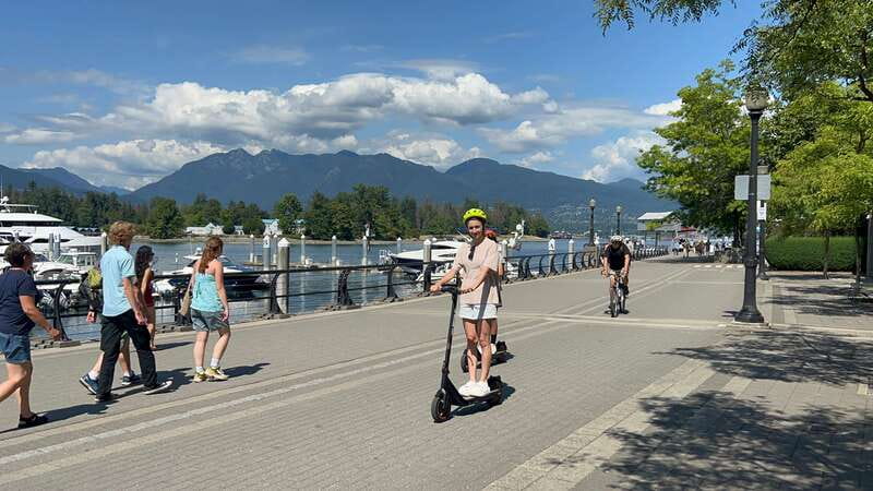 Great Vancouver EUC & E-scooters loop tour - Granville Island Public Market for lunch