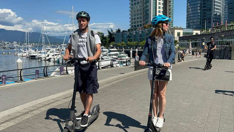 Great Vancouver EUC & E-scooters loop tour - Starting at Science World and learning the equipment