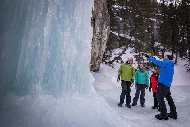 Grotto Canyon Icewalk - Icefalls, rock walls, and a different view of the canyon