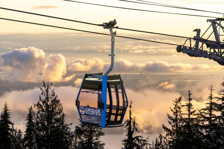Grouse Mountain, Capilano Bridge & Fish Hatchery Tour - Grouse Mountain and the Blue Grouse Gondola