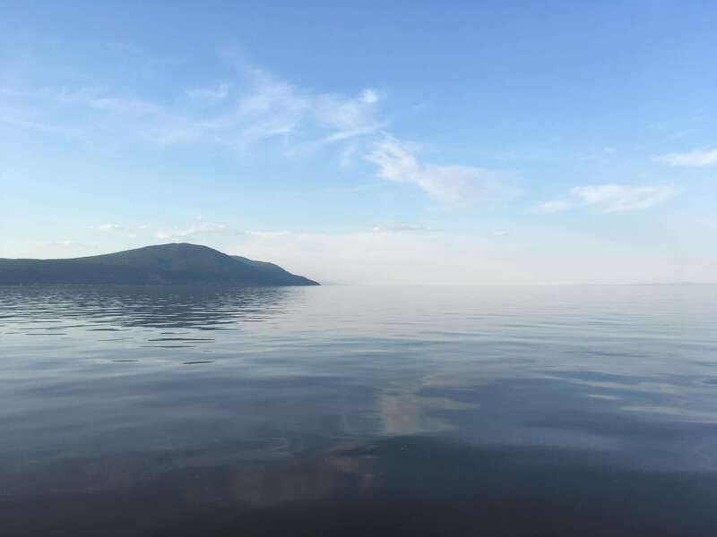 Guided cruise to discover Orleans Island and Quebec City - Montmorency Falls from below