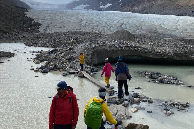 Guided Glacier Hike on The Athabasca with IceWalks - Reaching the Athabasca Glacier from the Discovery Centre