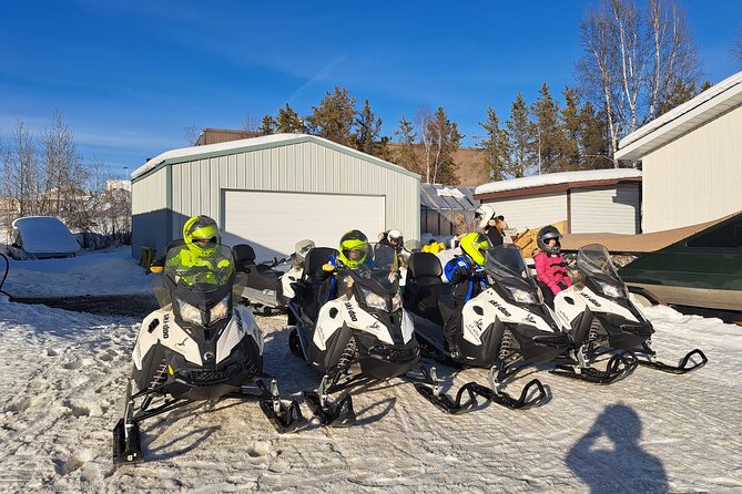 Guided Snowmobile Adventure - Getting fitted for heated helmets and winter clothing