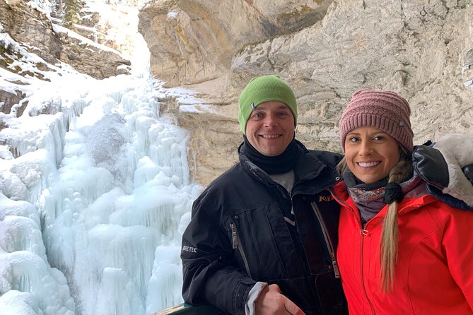 Half Day Marble and Johnston Canyon Ice Walk Combo Tour - Starting from Banff in a small group
