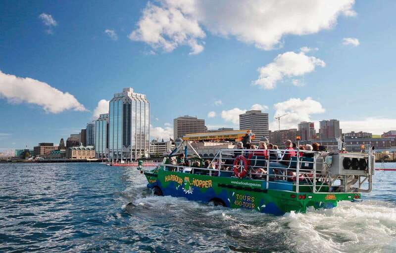 Halifax: Harbour Hopper City & Water Cruise in a Duck Boat - The splash into Halifax Harbour