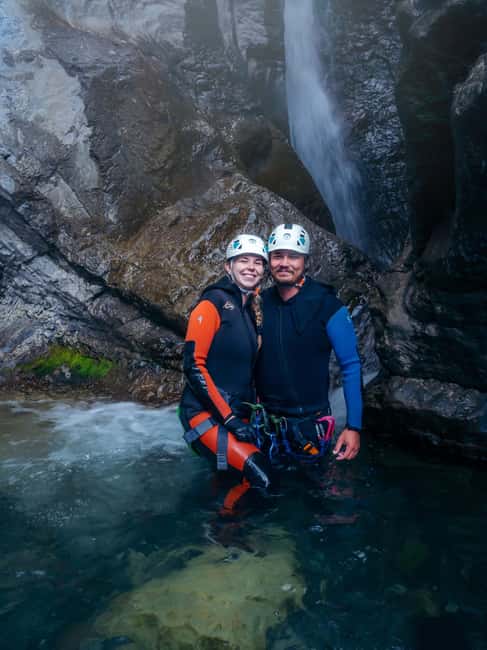 Heart Creek Canyoning tour - Beginner friendly - Near Banff - The 18-meter waterfall finale