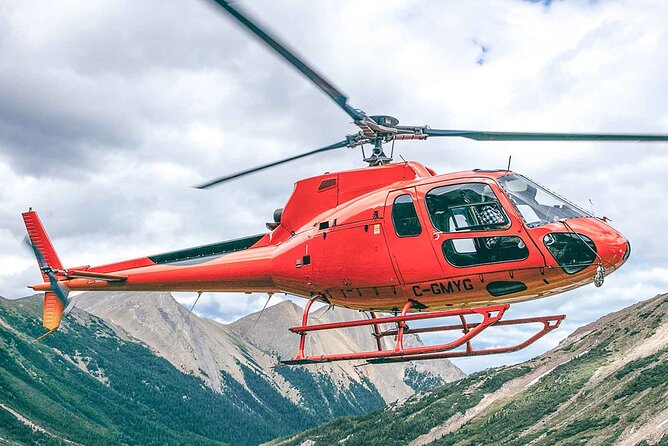 Helicopter Tour over the Canadian Rockies - Michelle Lakes and the 900-foot waterfall