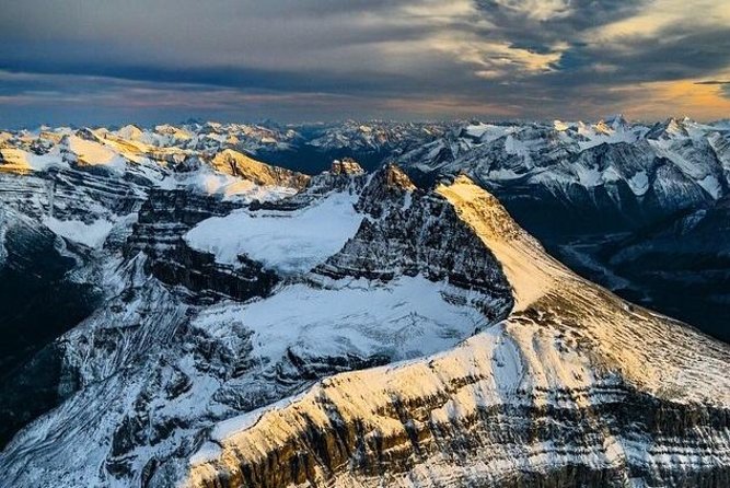 Helicopter Tour over the Canadian Rockies - Reaching Cline Pass at 10,000 feet