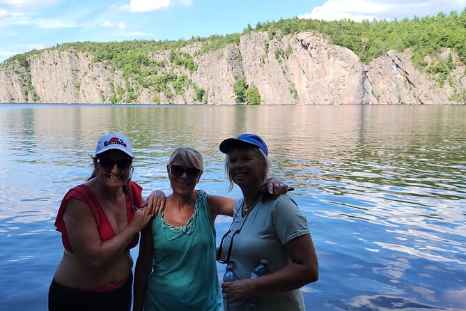 Hiking and Adventure from Napanee to Bon Echo Provincial Park - Canoeing toward the Mazinaw Lake pictographs