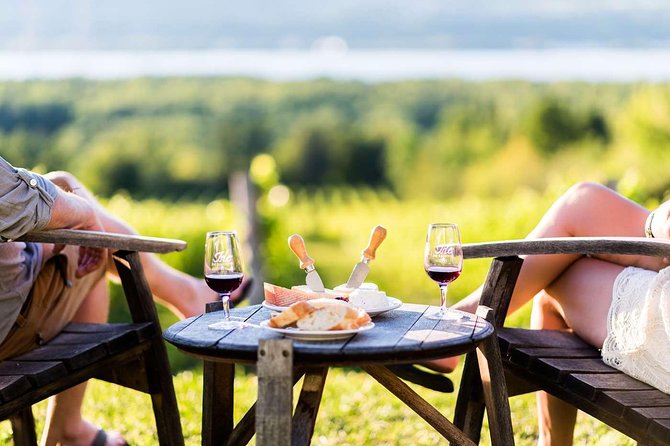Island of Orleans Taste and Drink Tour - Vignoble du Mitan: wine with a view