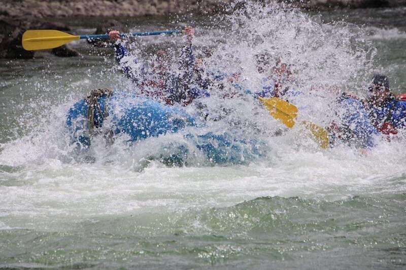 Jasper: Athabasca River Mile 5 Whitewater Rafting Tour - Getting fitted with gear before launch