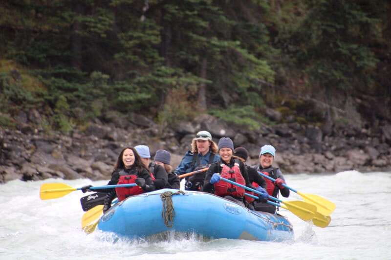 Jasper: Athabasca River Mile 5 Whitewater Rafting Tour - The first 10 minutes: a calm float with mountain views