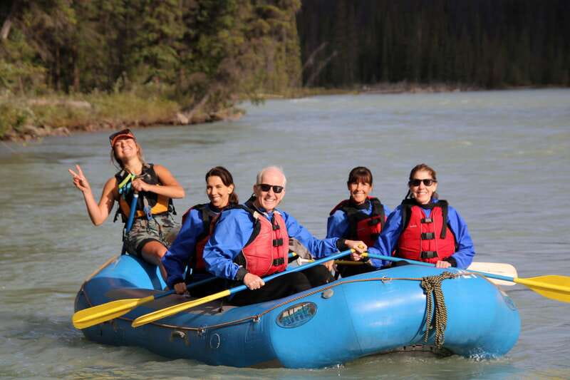 Jasper: Athabasca River Mile 5 Whitewater Rafting Tour - Finishing near Old Fort Point
