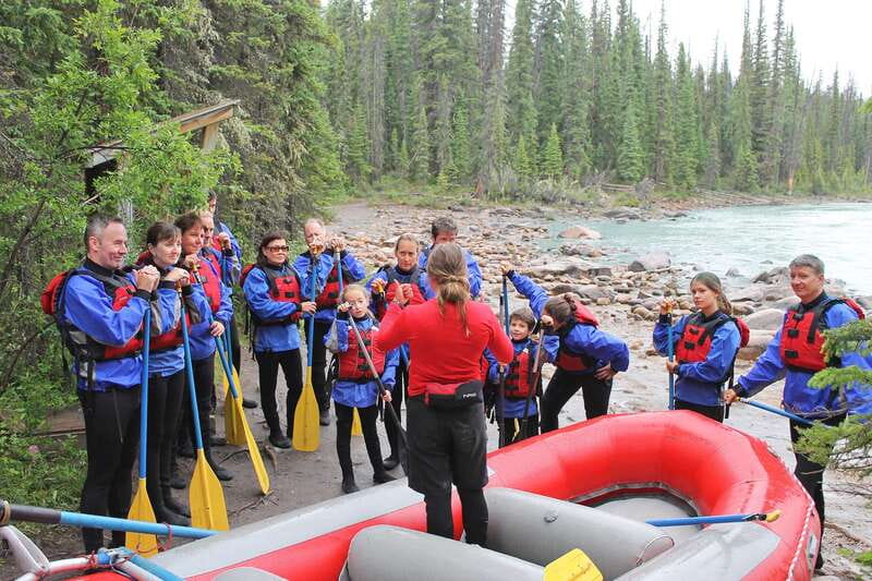 Jasper: Canyon Run Family Whitewater Rafting - A safety briefing for first-timers