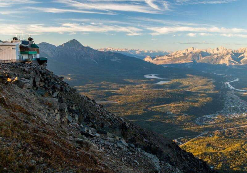 Jasper SkyTram Roundtrip Flight Ticket - The upper station boardwalk and Jasper views