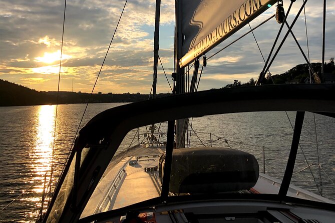 JFarwell Moonlight Yacht Cruise from Halifax Waterfront - The bow is the best place for night views