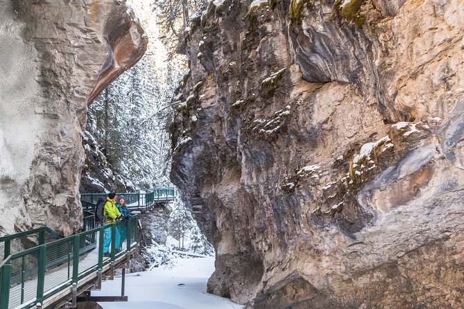 Johnston Canyon Icewalk from Banff AM - Marble Canyon adds a second setting