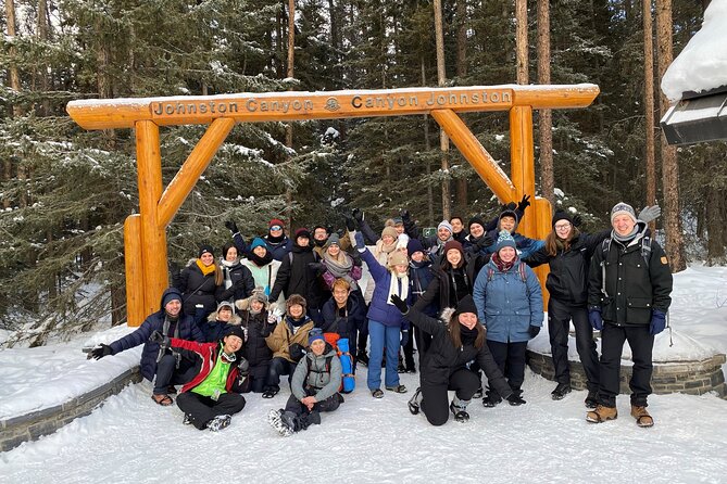 Johnston Canyon Icewalk from Banff AM - Walking through Johnston Canyon to the Lower Falls