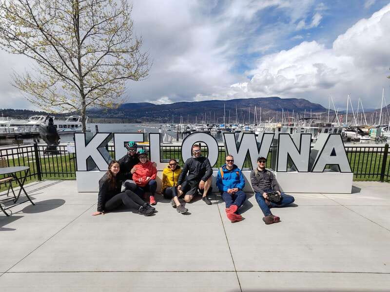 Kelowna: E-Bike Ride and Axe Throwing Adventure - Riding the Rails with Trails route