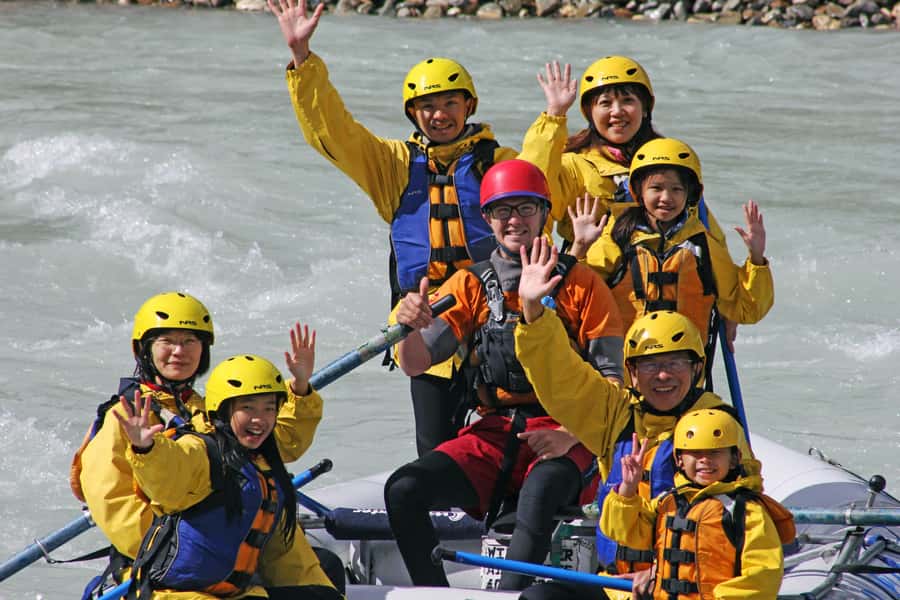Kicking Horse River: Half-Day Intro to Whitewater Rafting - The short bus ride to the river