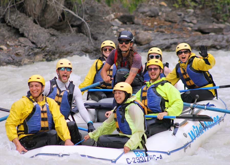 Kicking Horse River: Rafting Trip with BBQ - The safety briefing before the first splash