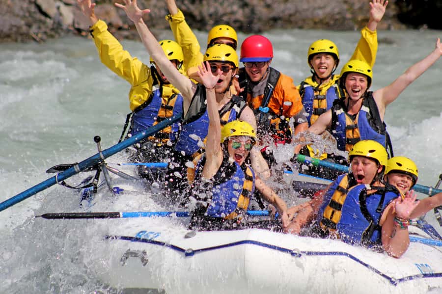 Kicking Horse River: Rafting Trip with BBQ - The first hour: scenic water near Yoho National Park