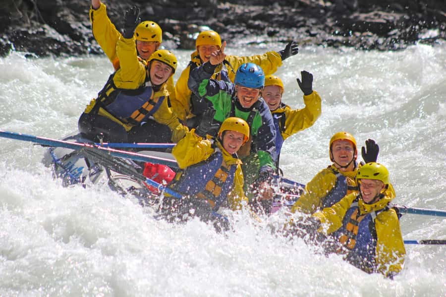 Kicking Horse River: Rafting Trip with BBQ - Rocky Mountain scenery between the rapids