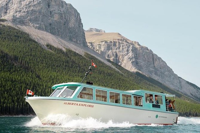 Lake Minnewanka Cruise - The first stretch, turquoise water and mountain walls