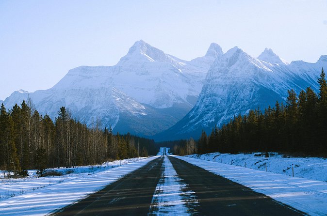 Lake Minnewanka, Peyto Lake, Bow Lake , Icefields - Vermilion Lakes and the winter ice bubbles