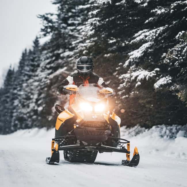 Laurentians: Snowmobile Guided Tour - Two, four, or six hours on the trail