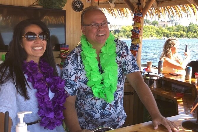 Lilo Floating Tiki Bar on the Ottawa River - Drinks, Snacks, and the Onboard Bar