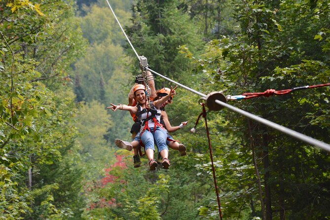 Mont-Catherine Ziplines - The 3,200-Foot Centerpiece