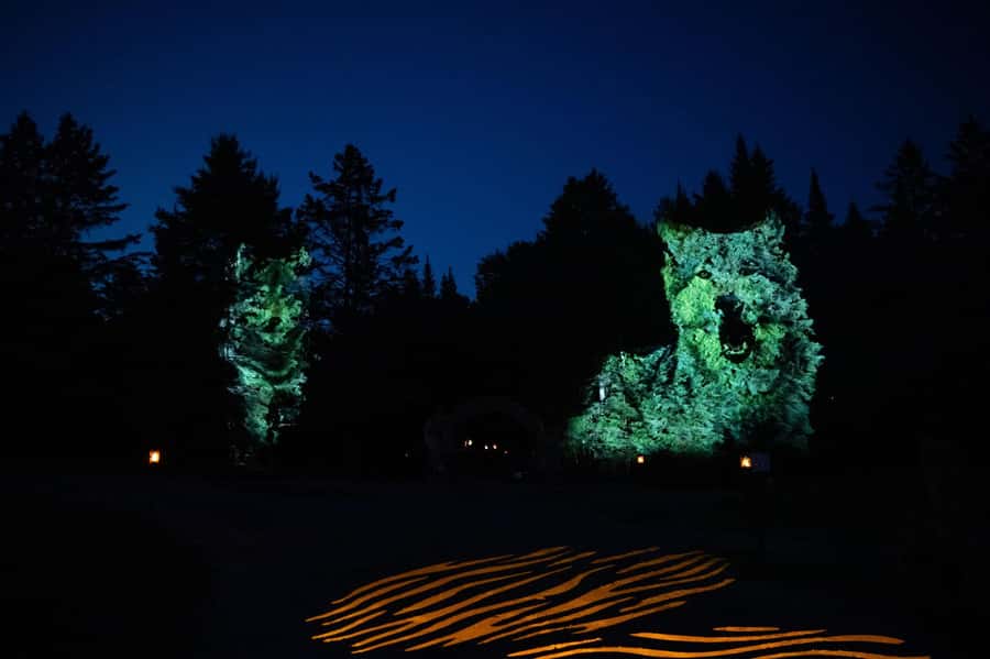 Montebello, QC: Parc Omega ONIRO Immersive Experience at Night - The 17 Scenes Along the 60-Minute Route