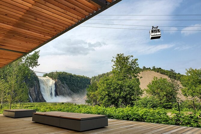 Montmorency Falls shuttle bus & admission - The 10 to 15 minute ride to the falls