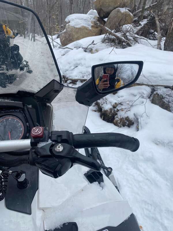 Montreal: Canadian Forest Guided Tour by Snowmobile - Olympia Mount and the Frozen Lake Stop