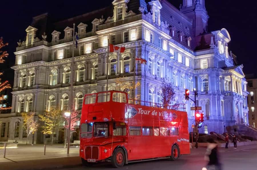 Montreal: Double-Decker Guided Bus Tour at Night - Key Points at a Glance