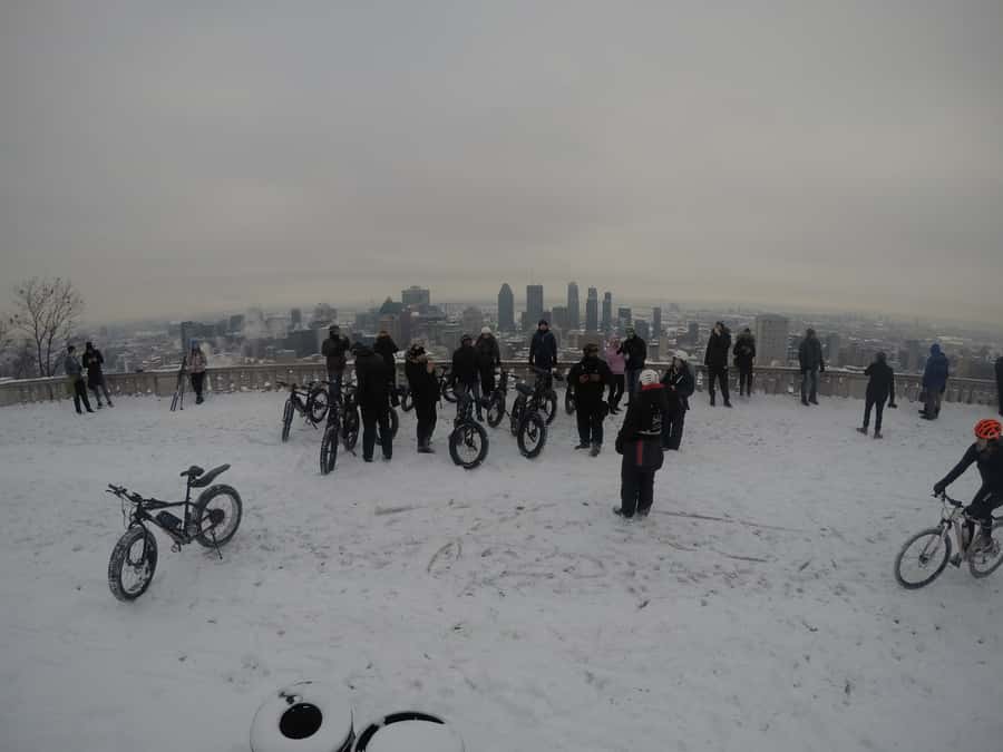 Montréal: Electric Fat Tire Bike Ride on Mount Royal - Learning to Handle the Electric Fat Bike