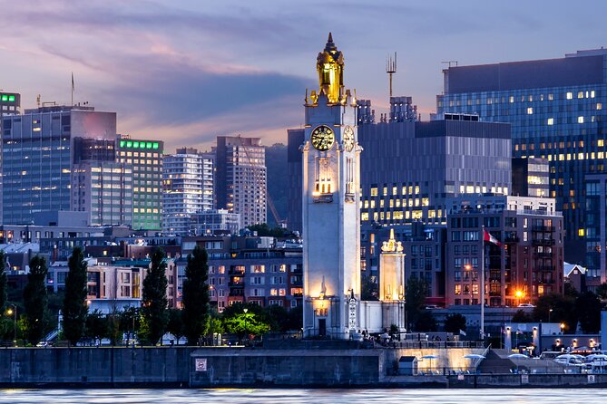 Montreal: Evening cruise with DJ - The Jacques Cartier Bridge after dark