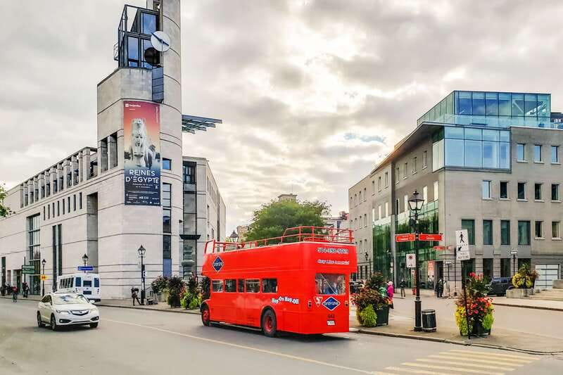 Montreal: Hop-On Hop-Off Double-Decker Bus Tour - Square Dorchester and downtown Montreal