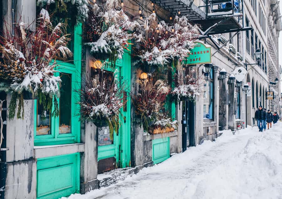 Montreal: Old Montreal Wintertime Express Walking Tour - French and British Montréal in the streets