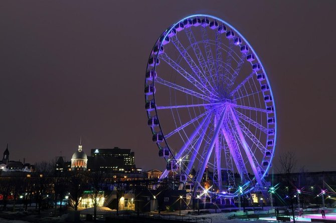 Montreal Premium Driving Night Tour with La Grand Roue Ride - Starting with downtown pickup at 7:30 pm