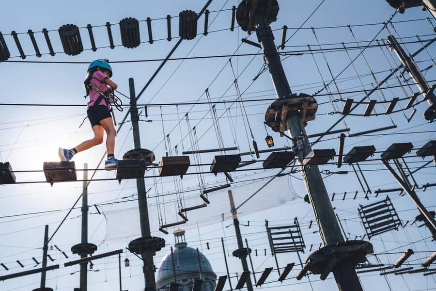 Montreal: Voiles En Voiles Aerial Park Admission Ticket - Harnesses, Helmets, and Getting Ready
