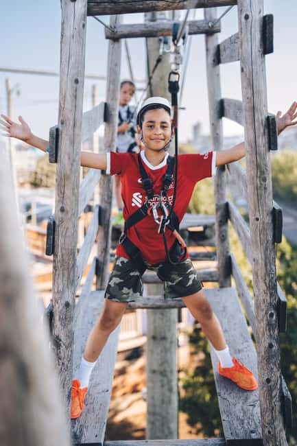 Montreal: Voiles En Voiles Aerial Park Admission Ticket - Climbing, Inflatable Games, and the Carousel
