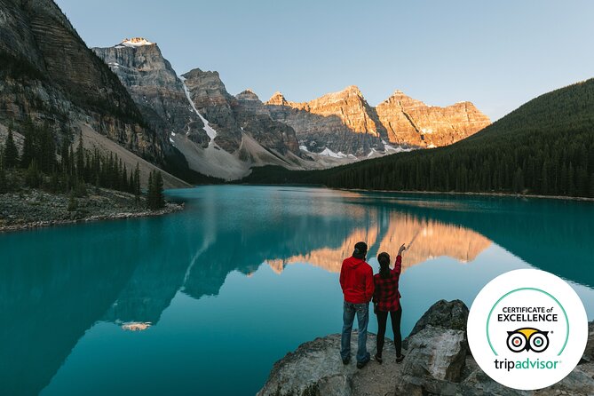 Moraine Lake & Lake Louise Sunrise | Award-Winning Premium Tour - Waiting for sunrise at Moraine Lake